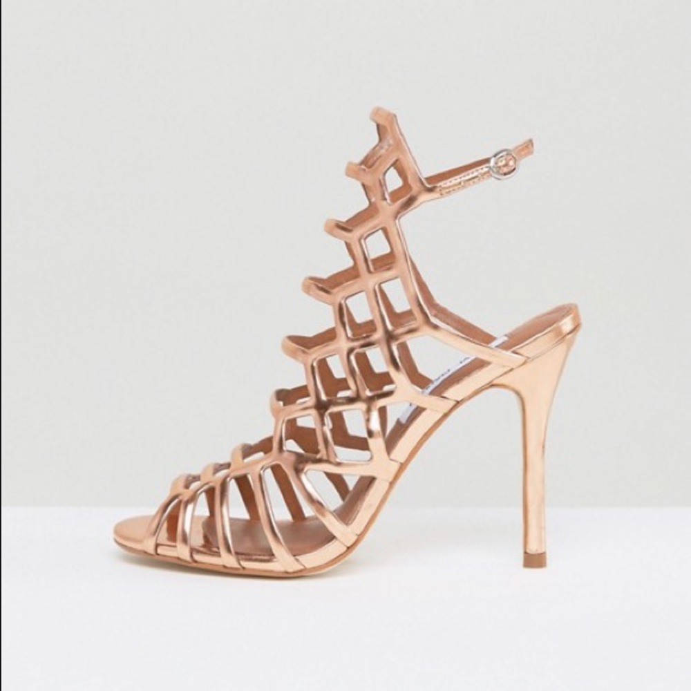 Steve Madden | Slithur Caged Ankle Strap Heel